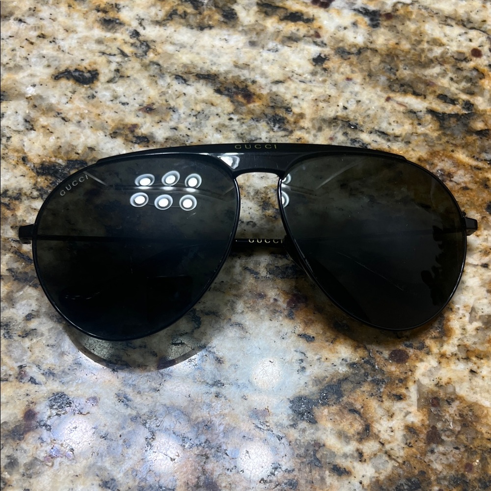 Gucci Dark Aviator Sunglasses